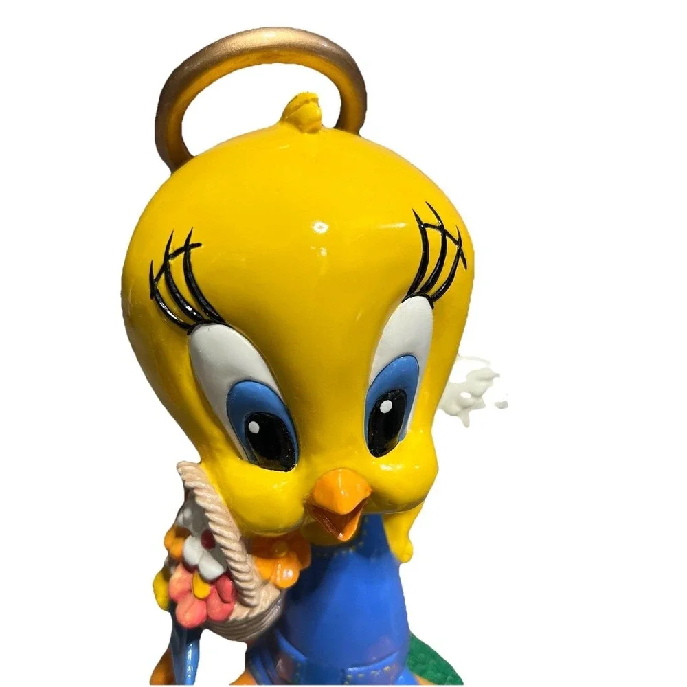 Vtg Warner‎ Brothers Tweety Bird Spring Gardening Angel Figurine 1997 Kidcore